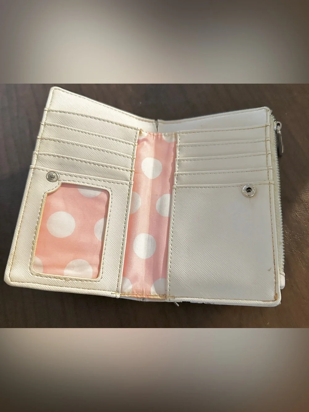 Disney x Loungefly Mini Wallet - *White Minnie Mouse Print*